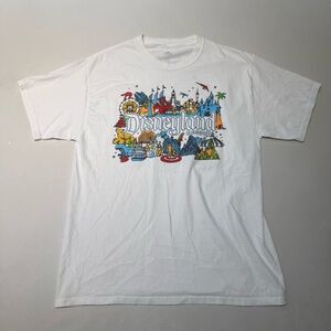 Disneyland White Tee with Colorful Graphic